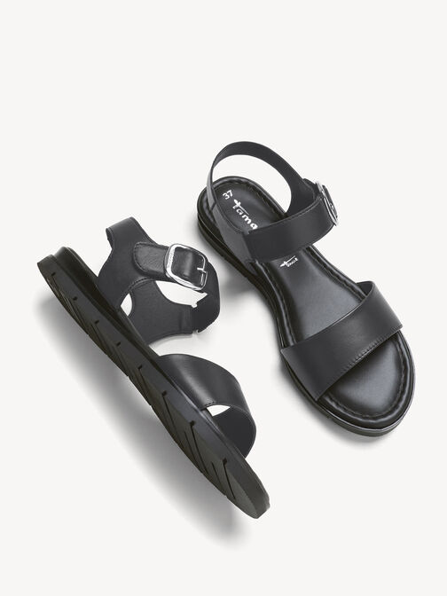 Sandale, BLACK LEATHER, hi-res