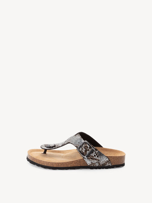 Pantolette, BLACK/SNAKE, hi-res