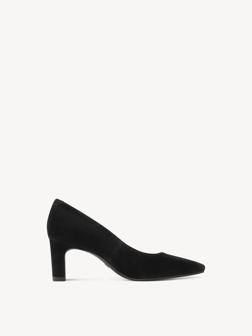 Leren Pumps - zwart, BLACK, hi-res
