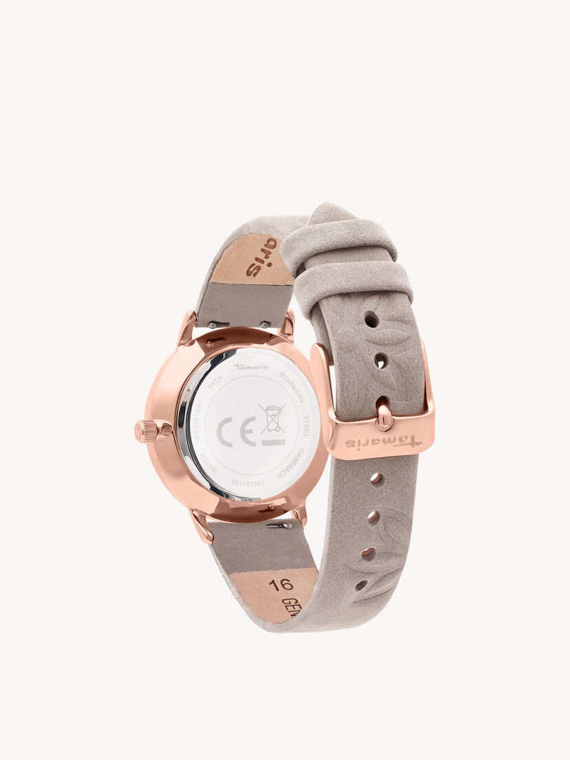 Horloge - rosegoud, ros&eacute;gold-matt silber-wei&szlig;, hi-res