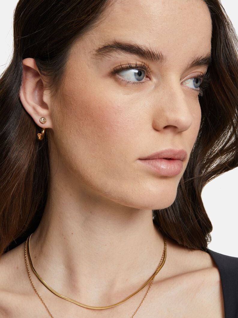 Earrings - gold, gold, hi-res