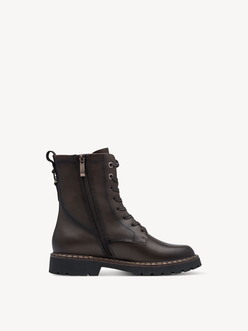 Bottine en cuir - marron, MOCCA, hi-res