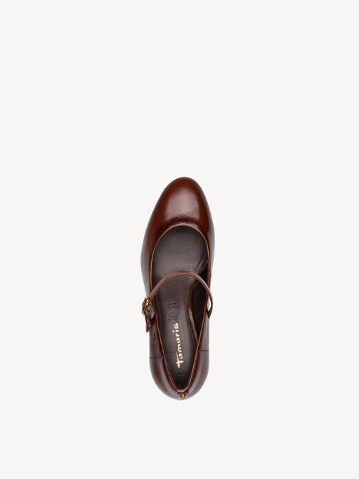 Escarpin, cognac, hi-res