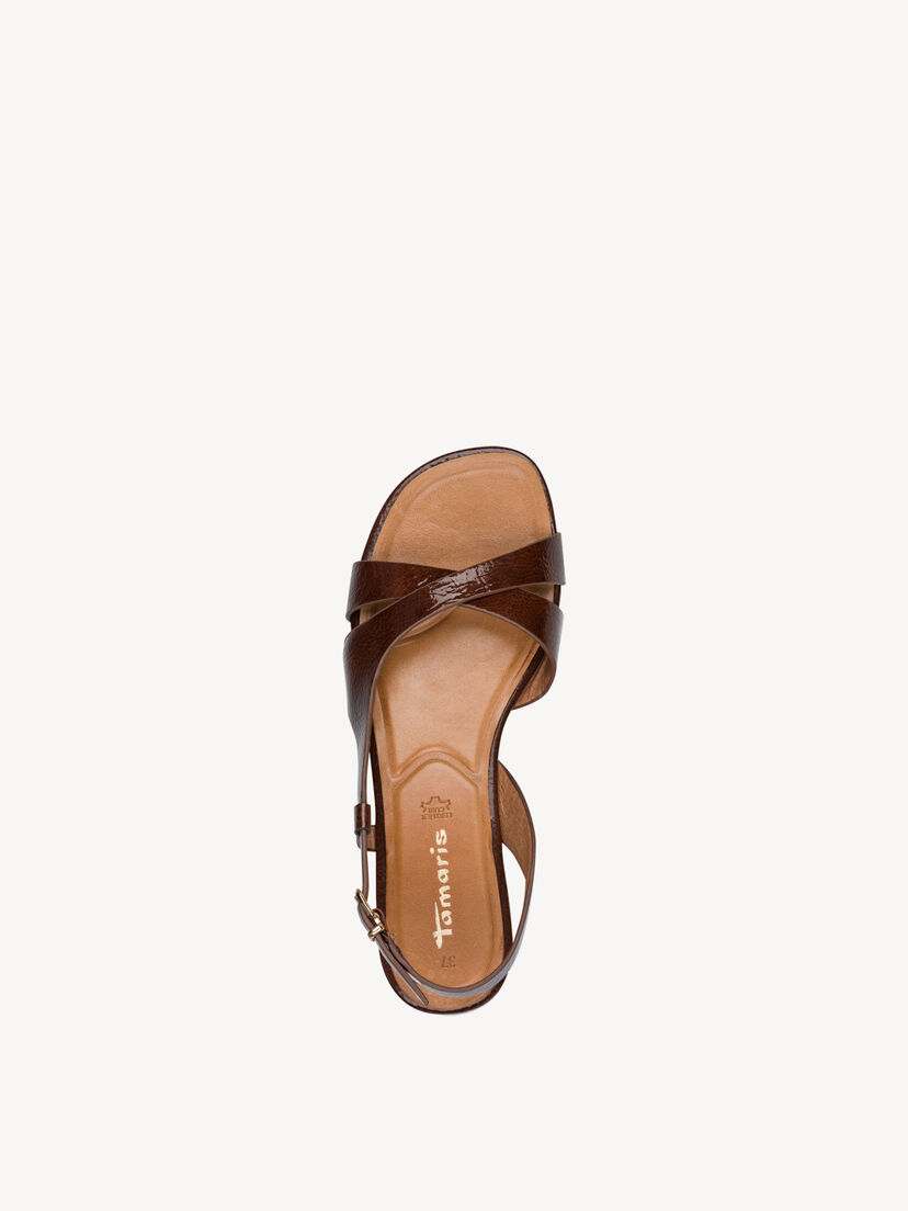 Sandaal - bruin, COGNAC PATENT, hi-res