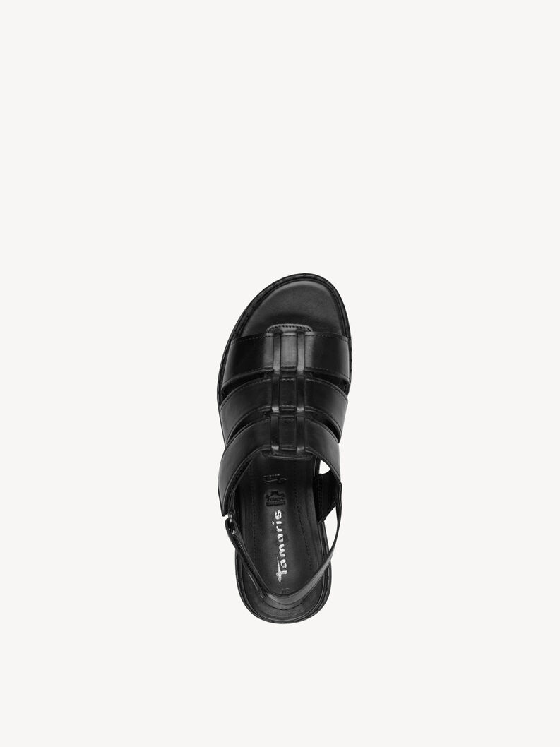 Sandalette, BLACK LEATHER, hi-res