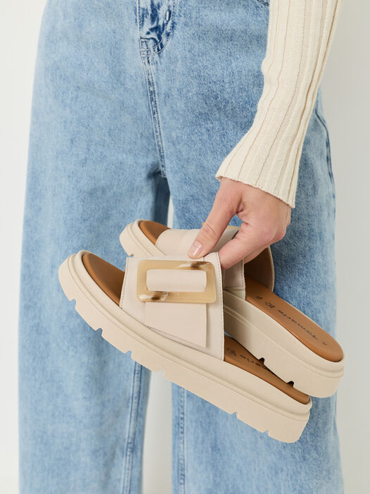 Slipper, IVORY NUBUC, hi-res