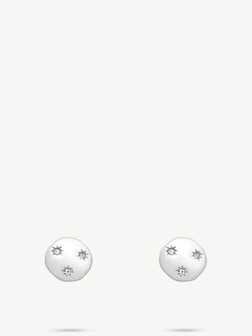 Orecchini a buco, argento, hi-res