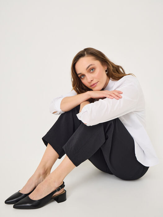 Slingpumps, BLACK LEATHER, hi-res