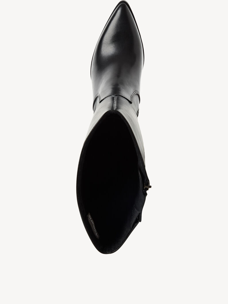 Leather Boots - black, BLACK LEATHER, hi-res