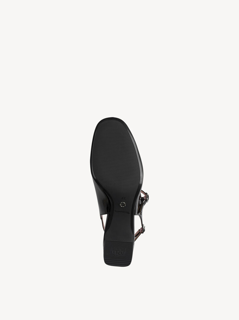Slingpumps - zwart, BLACK PATENT, hi-res
