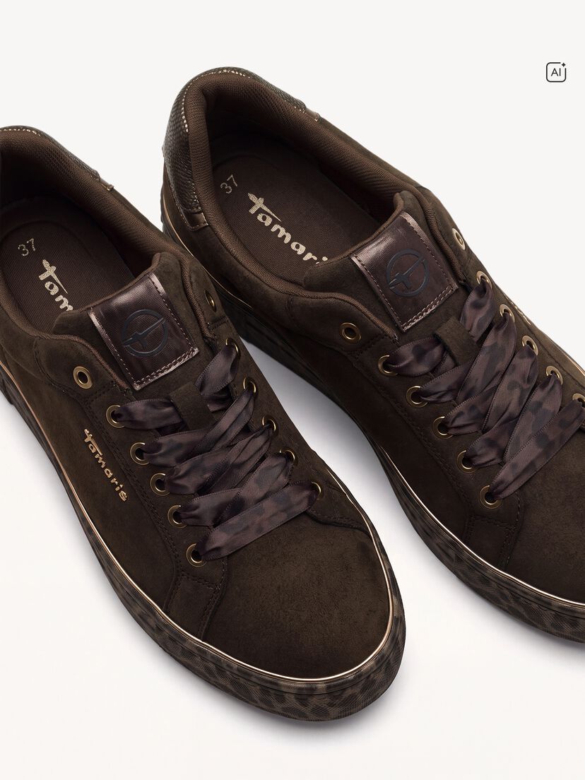 Sneaker - bruin, MOCCA/LEOPARD, hi-res