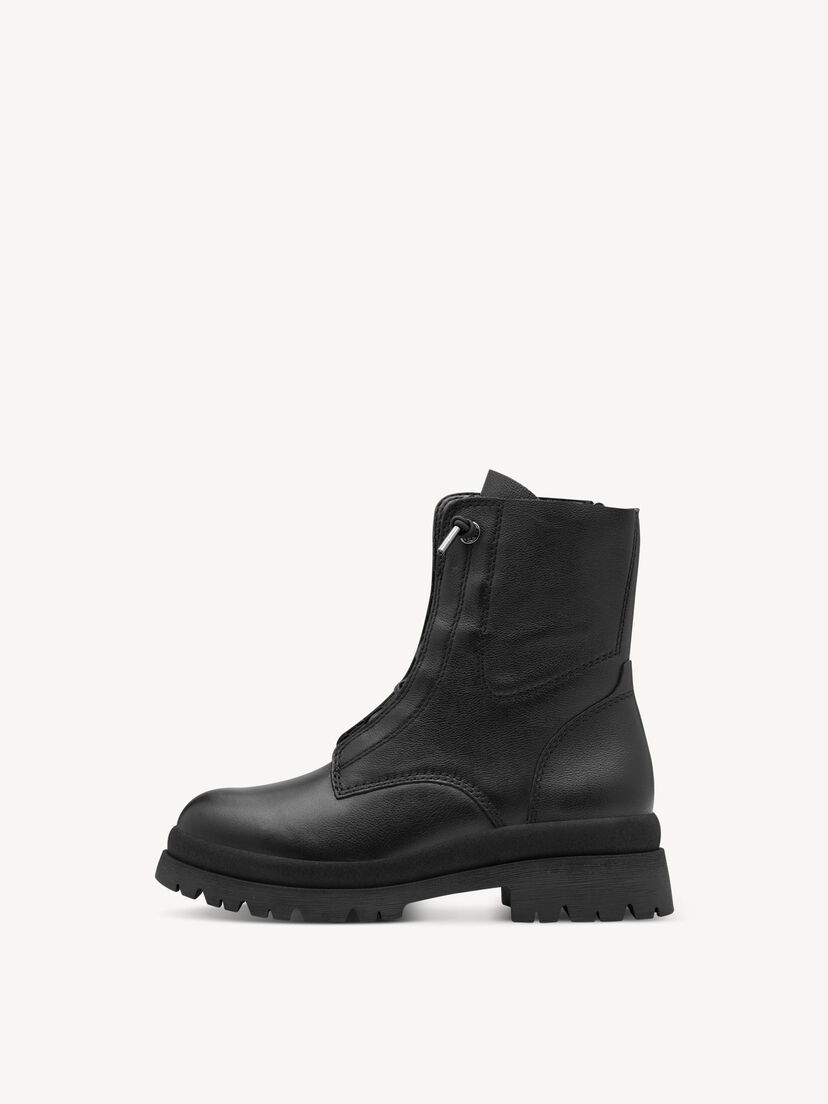 Enkellaarsje - zwart, BLACK LEATHER, hi-res