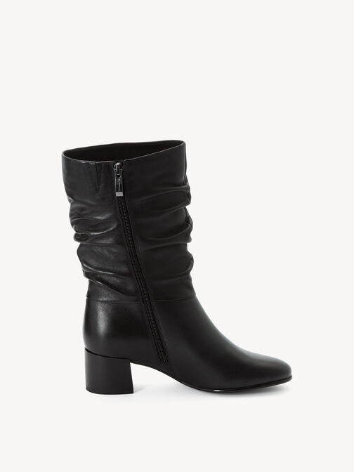Stivaletti, BLACK LEATHER, hi-res