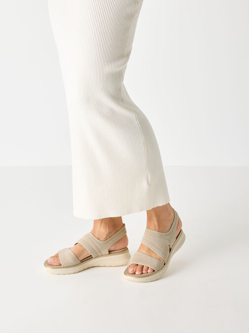 Sandale, BEIGE/GOLD, hi-res