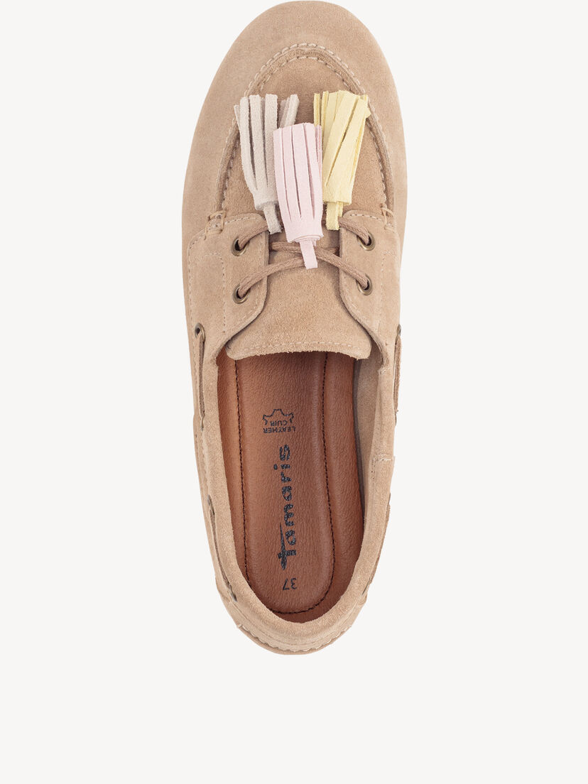 Leren Mocassin - bruin, TAUPE COMB, hi-res