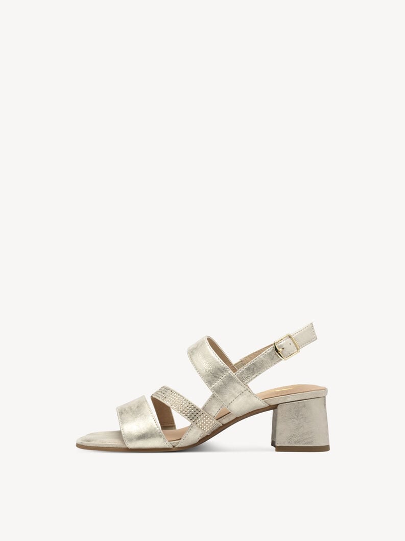 Heeled sandal, CLOUDY GOLD, hi-res