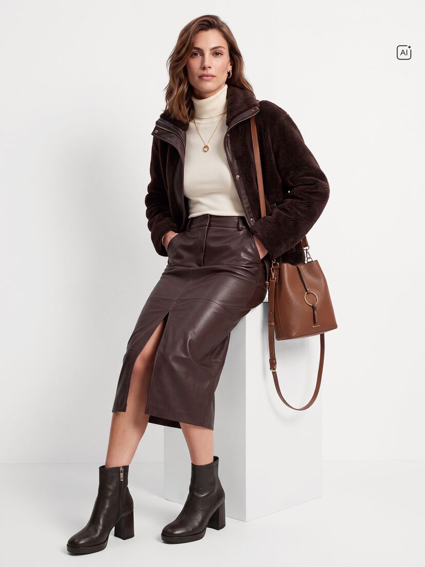 Enkellaarsje - bruin, MAHOGANY, hi-res