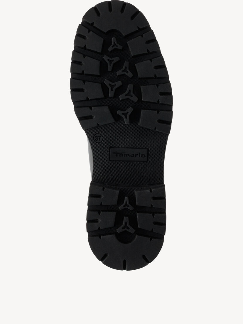 Leren Chelseaboot - zwart, BLACK, hi-res