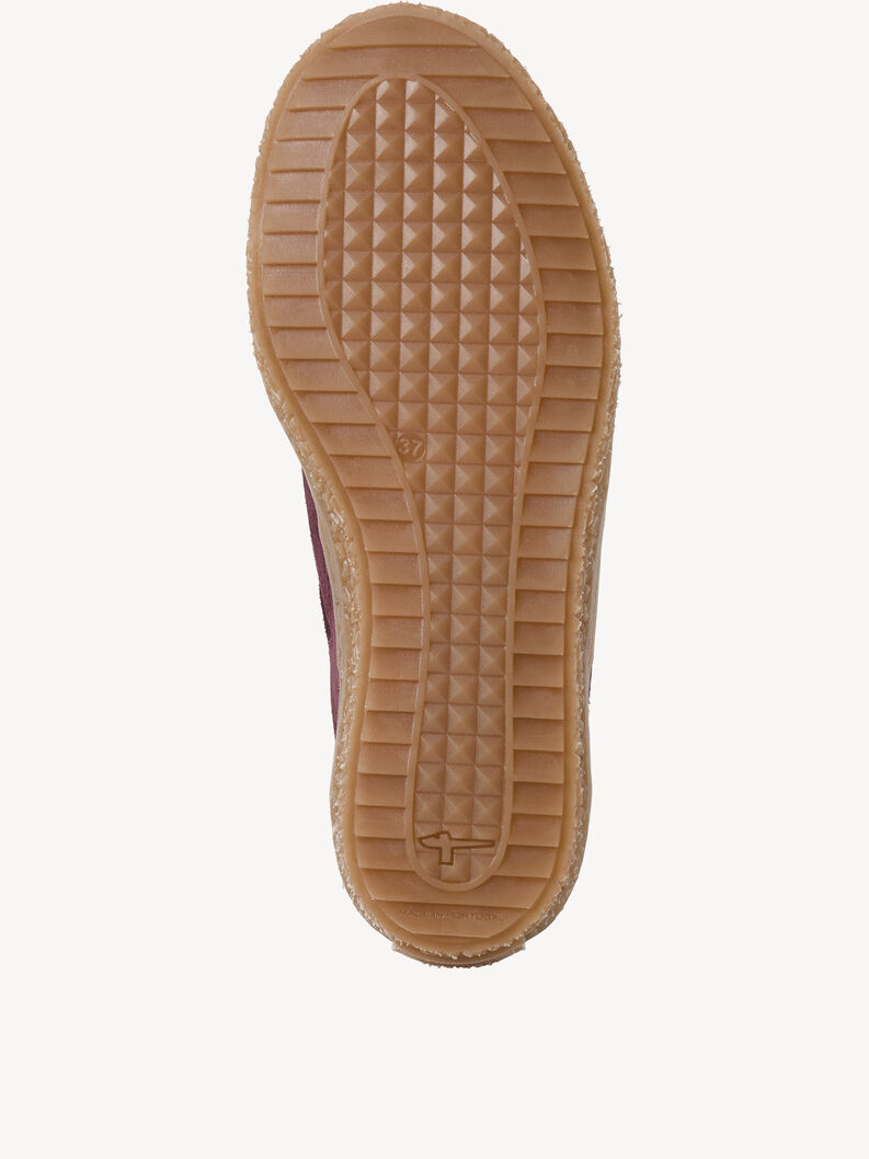 Leather Sneaker - red, BORDEAUX COMB, hi-res