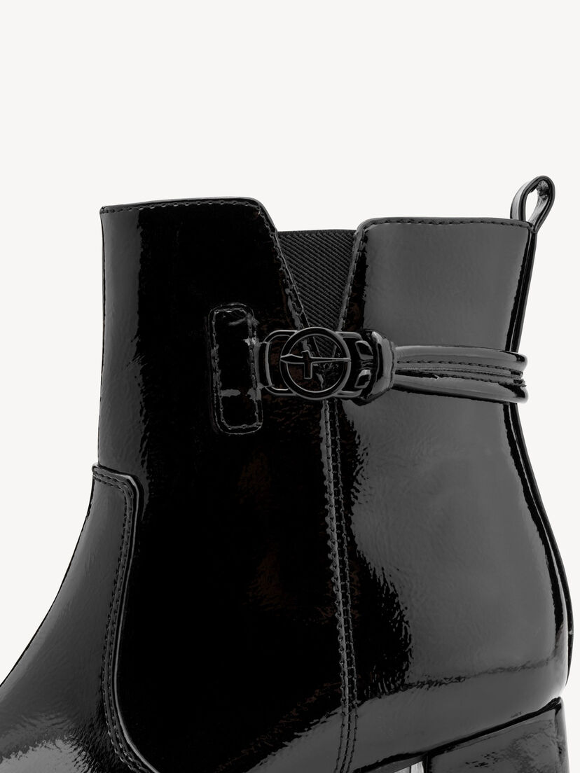 Enkellaarsje, BLACK PATENT, hi-res