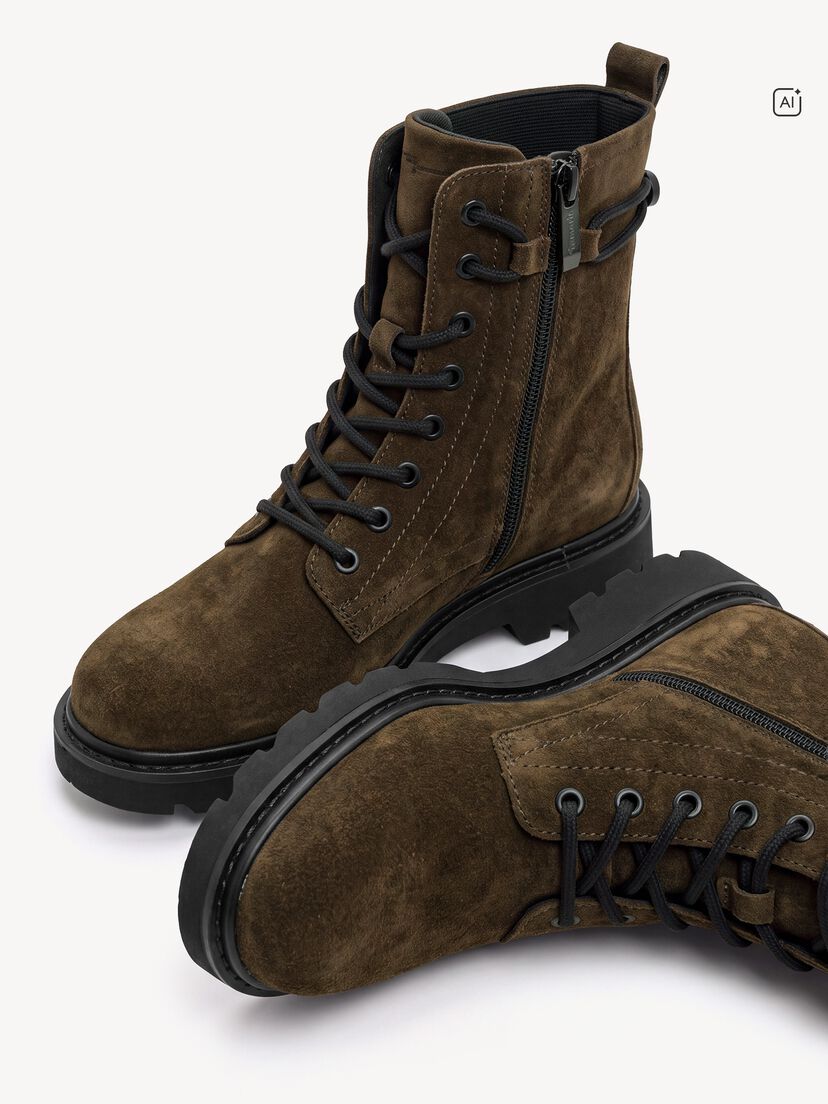 Enkellaarsje, OLIVE SUEDE, hi-res