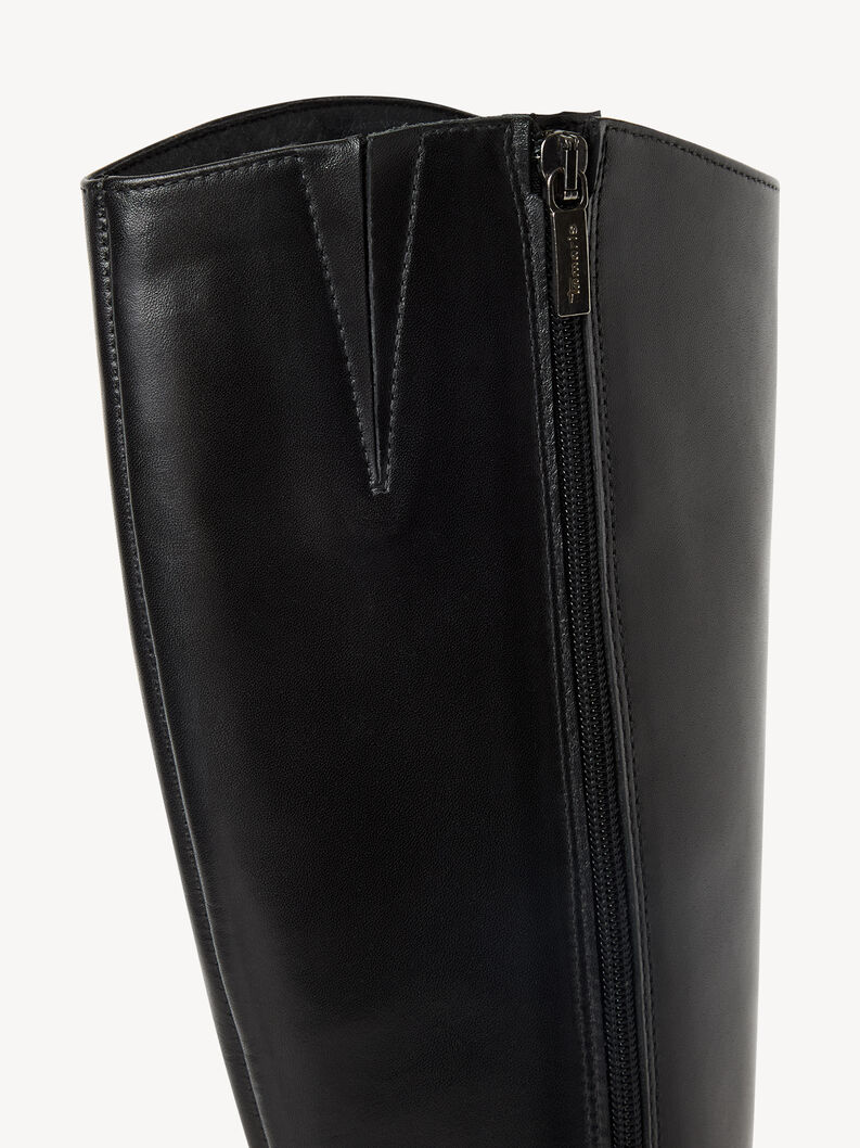 Leather Boots - black, BLACK LEATHER, hi-res