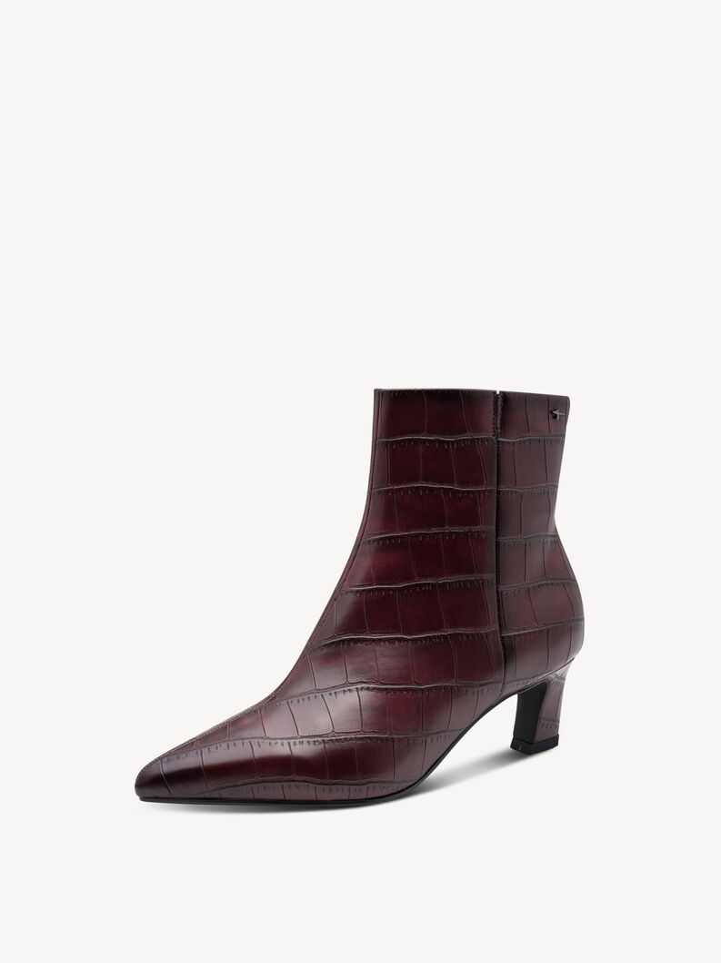 Stivaletti - rosso, MERLOT CROCO, hi-res