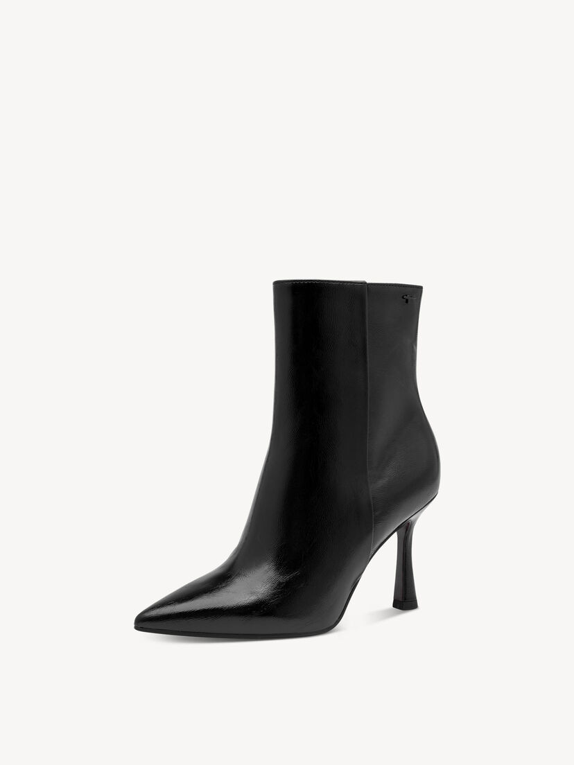 Enkellaarsje - zwart, BLACK, hi-res