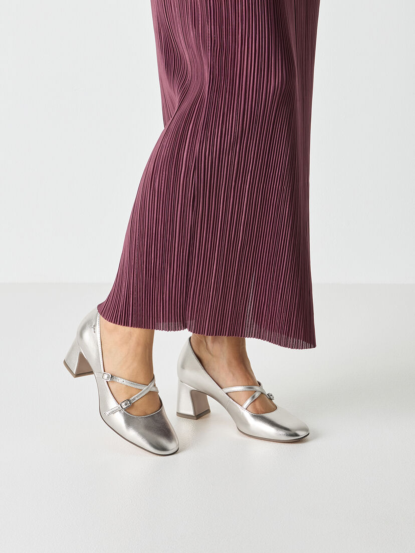 Pumps - metallic, PLATINUM, hi-res