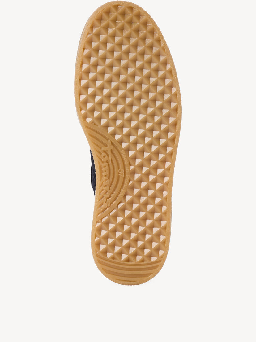 Leren Sneaker - blauw, NAVY, hi-res