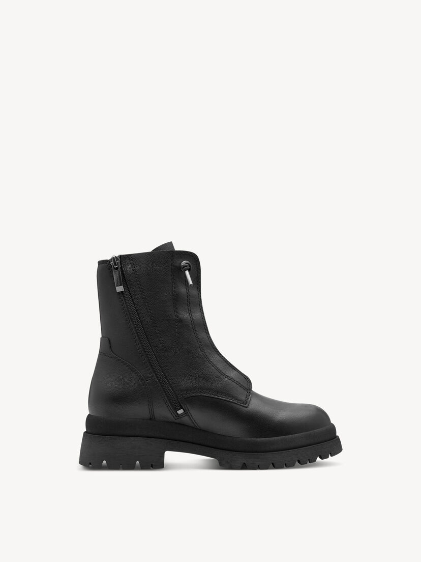 Enkellaarsje - zwart, BLACK LEATHER, hi-res