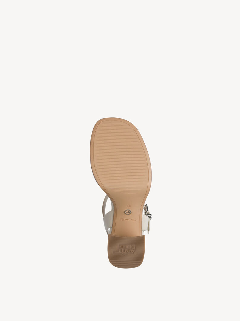 Sandale &agrave; talon - beige, IVORY, hi-res