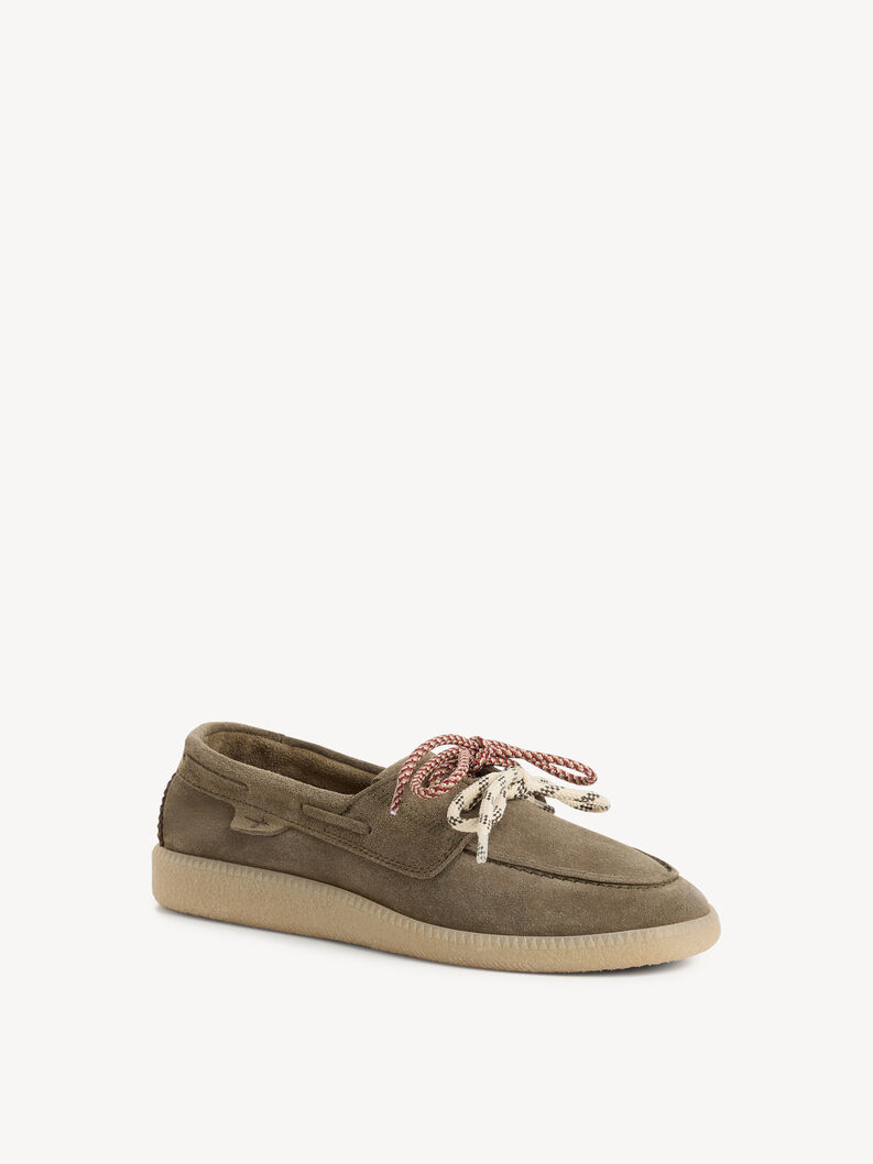 Leather Moccasin - green, SAGE, hi-res