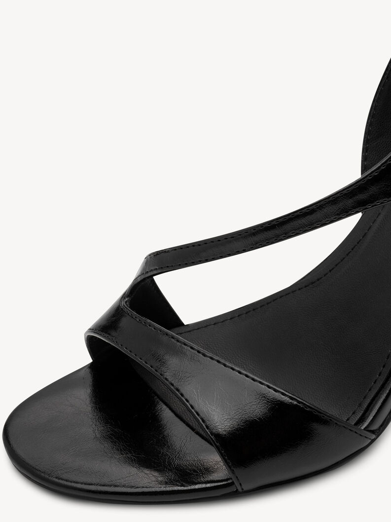 Heeled sandal - black, BLACK, hi-res