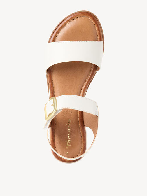 Sandale, WHITE LEATHER, hi-res