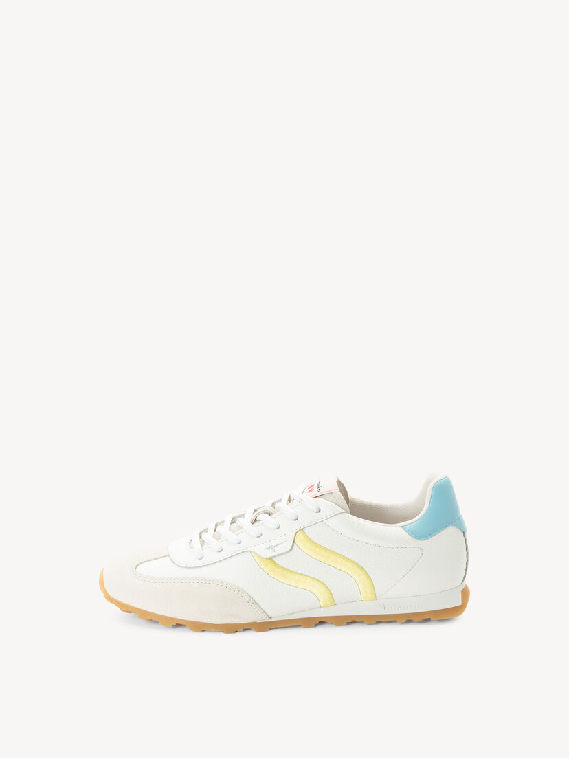 Leren Sneaker - wit, WHITE COMB, hi-res