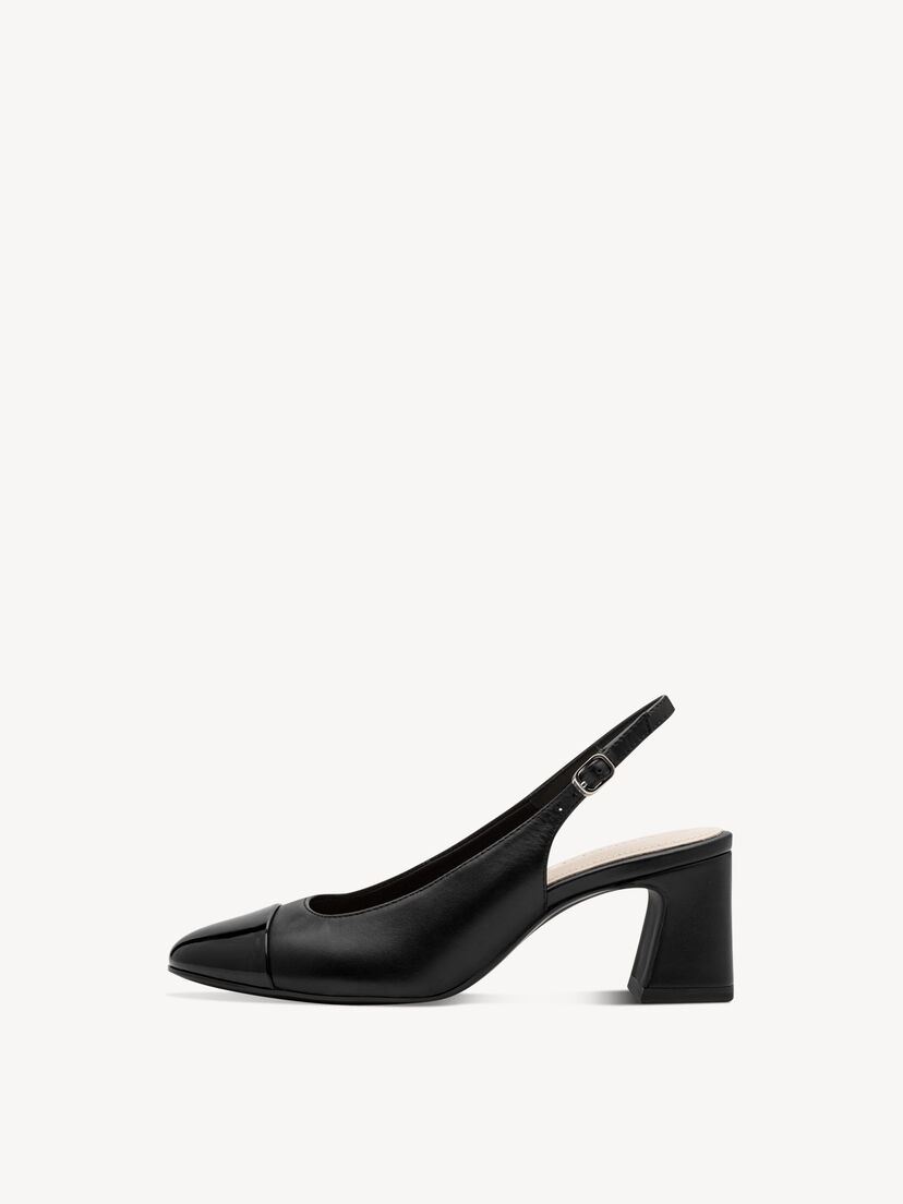 Slingpumps - zwart, BLACK, hi-res