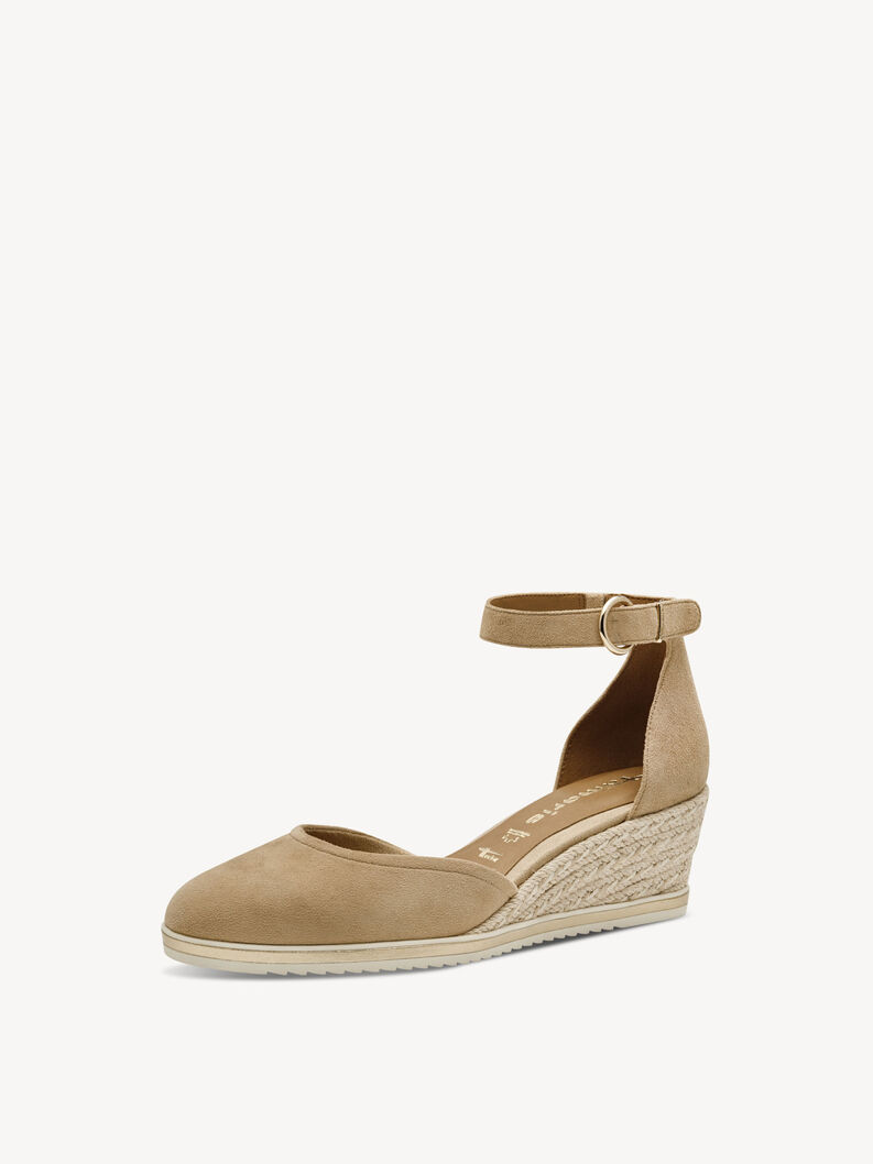 Lederkeilpumps - braun, TAN, hi-res