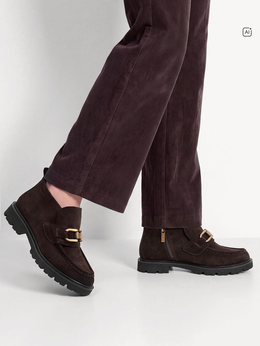 Enkellaarsje - bruin, MOCCA SUEDE, hi-res