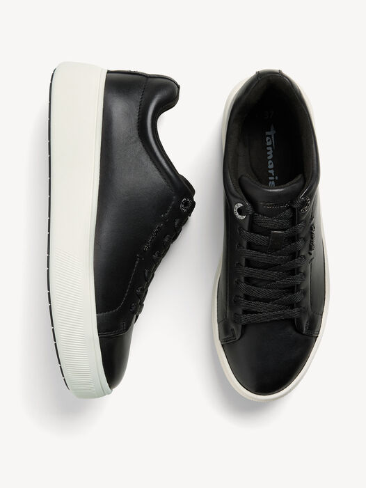 Sneaker, BLACK LEATHER, hi-res