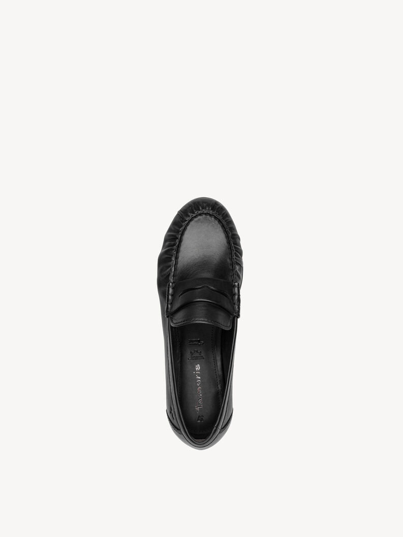 Kožen&eacute; nazouvac&iacute; boty - čern&aacute;, BLACK LEATHER, hi-res