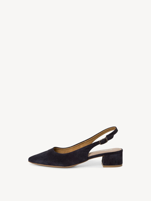 Slingpumps, NAVY, hi-res