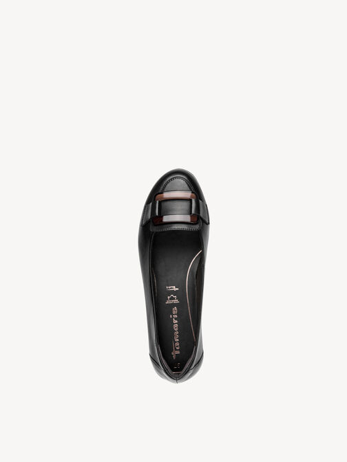 Ballerine, BLACK LEATHER, hi-res