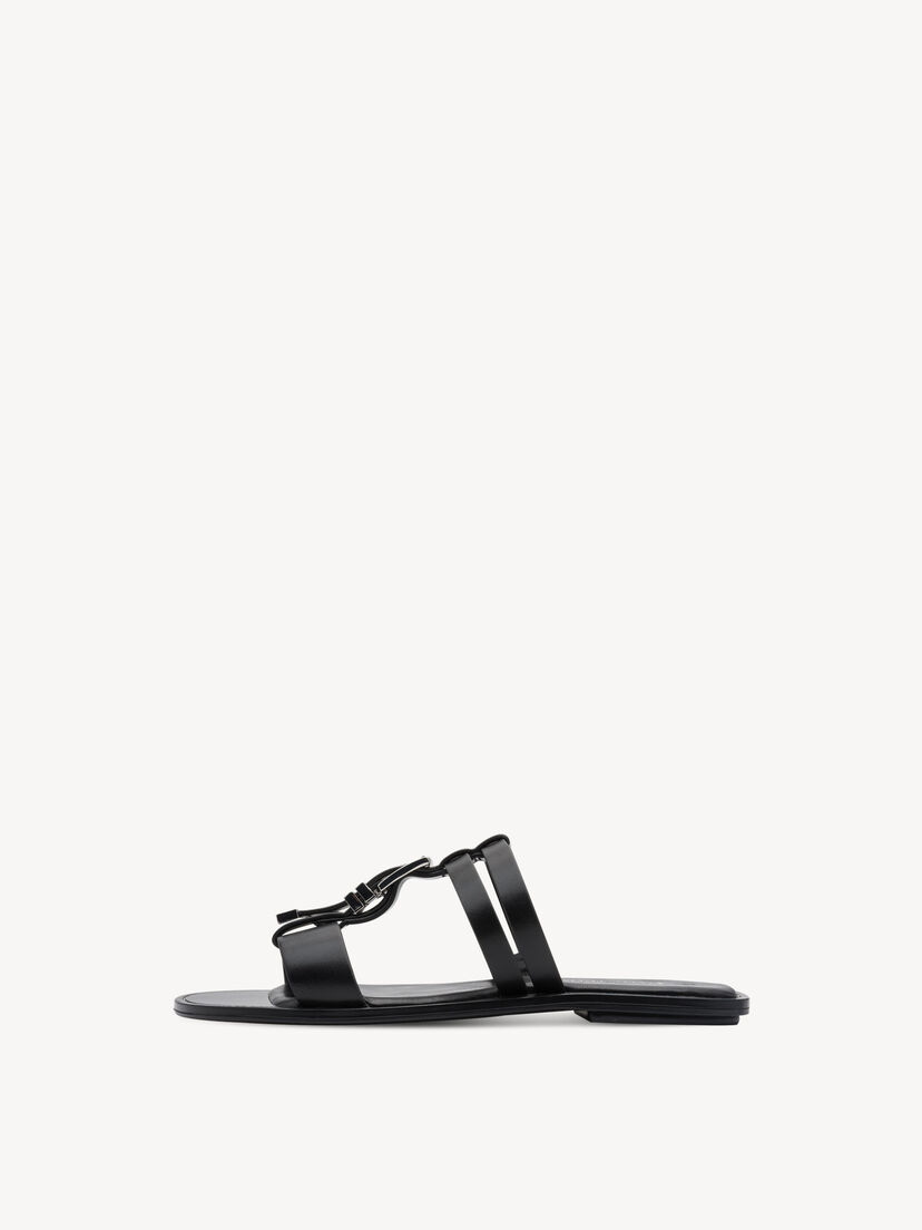 Slipper - zwart, BLACK, hi-res