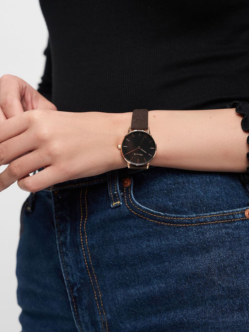 Orologio - oro rosa, ros&eacute;gold-glossy schwarz, hi-res