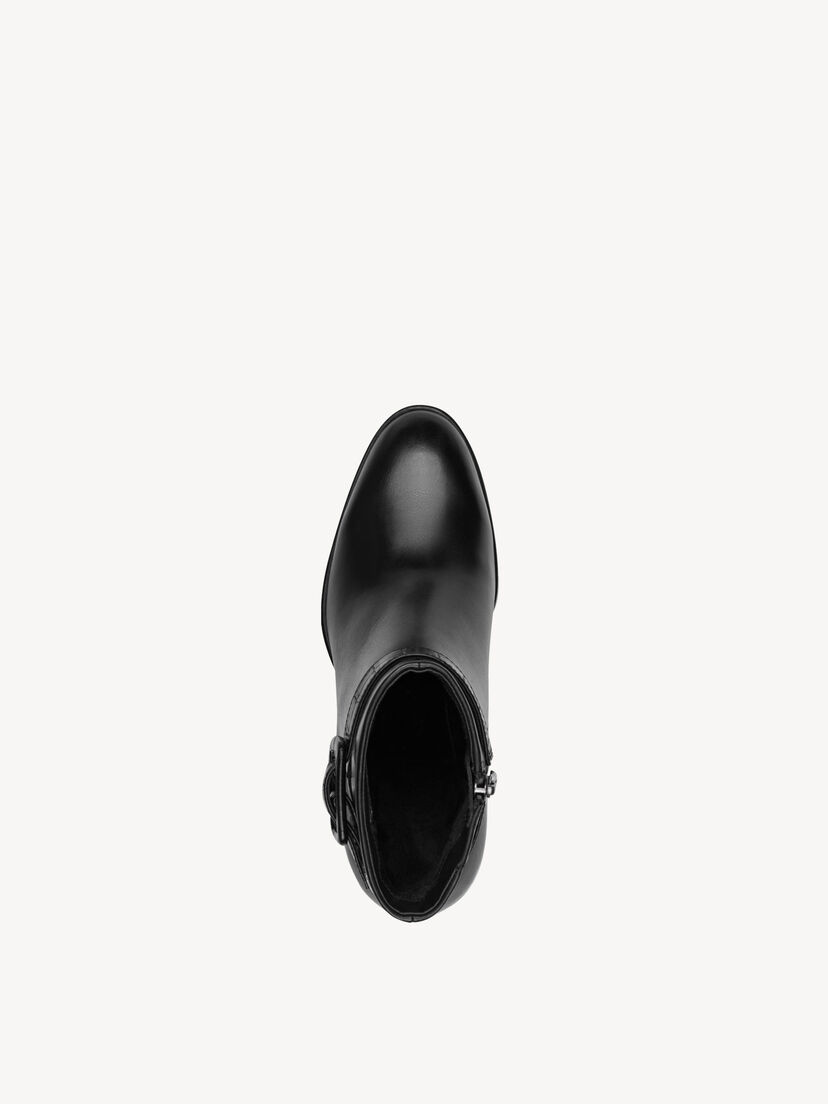 Enkellaarsje, BLACK LEATHER, hi-res