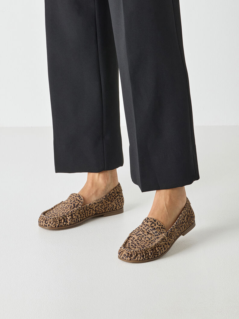 Moccasin - brun, LEOPARD, hi-res