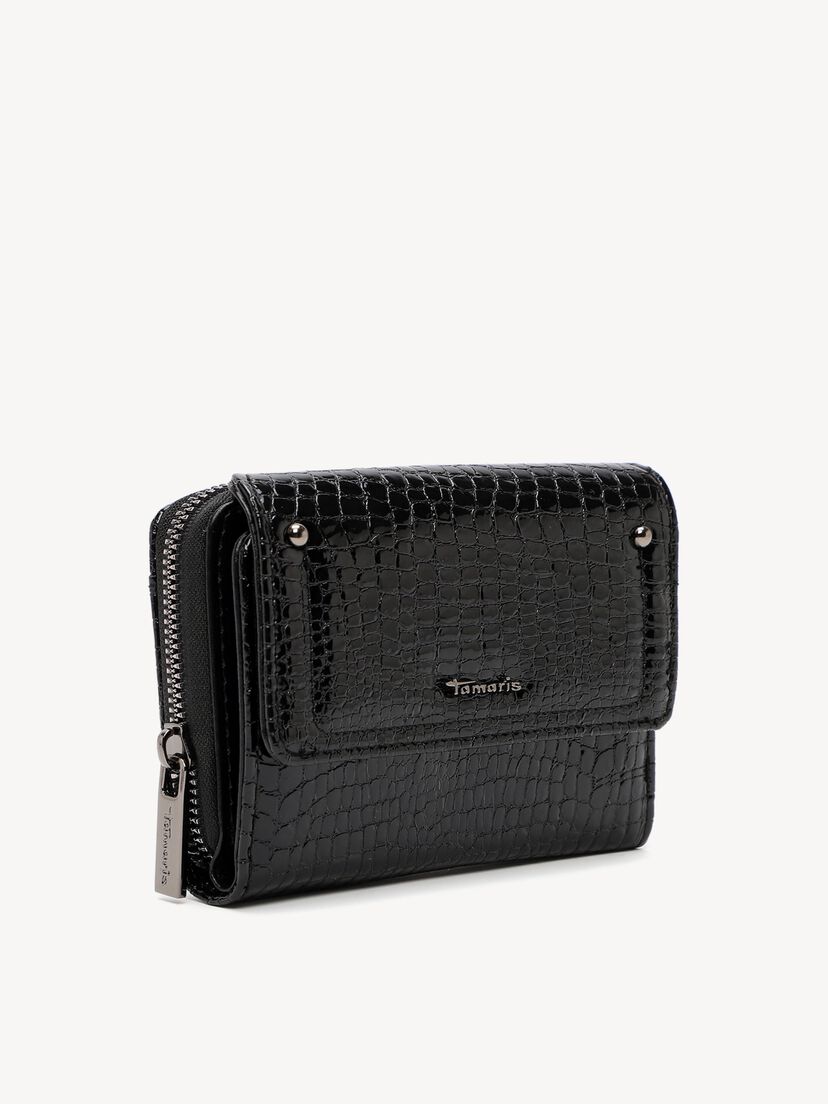 Portemonnee - zwart, black, hi-res