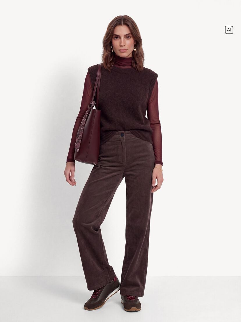 Leren Sneaker - bruin, MOCCA COMB, hi-res