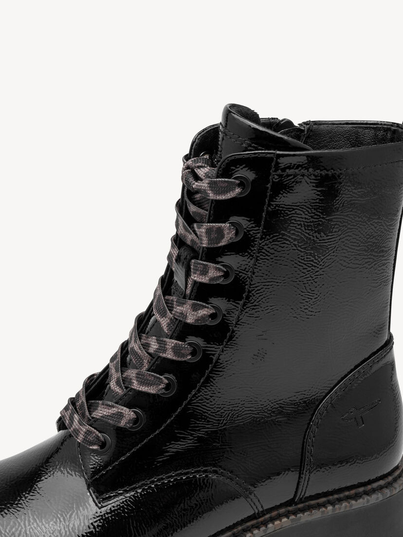 Enkellaarsje - zwart, BLACK PATENT, hi-res
